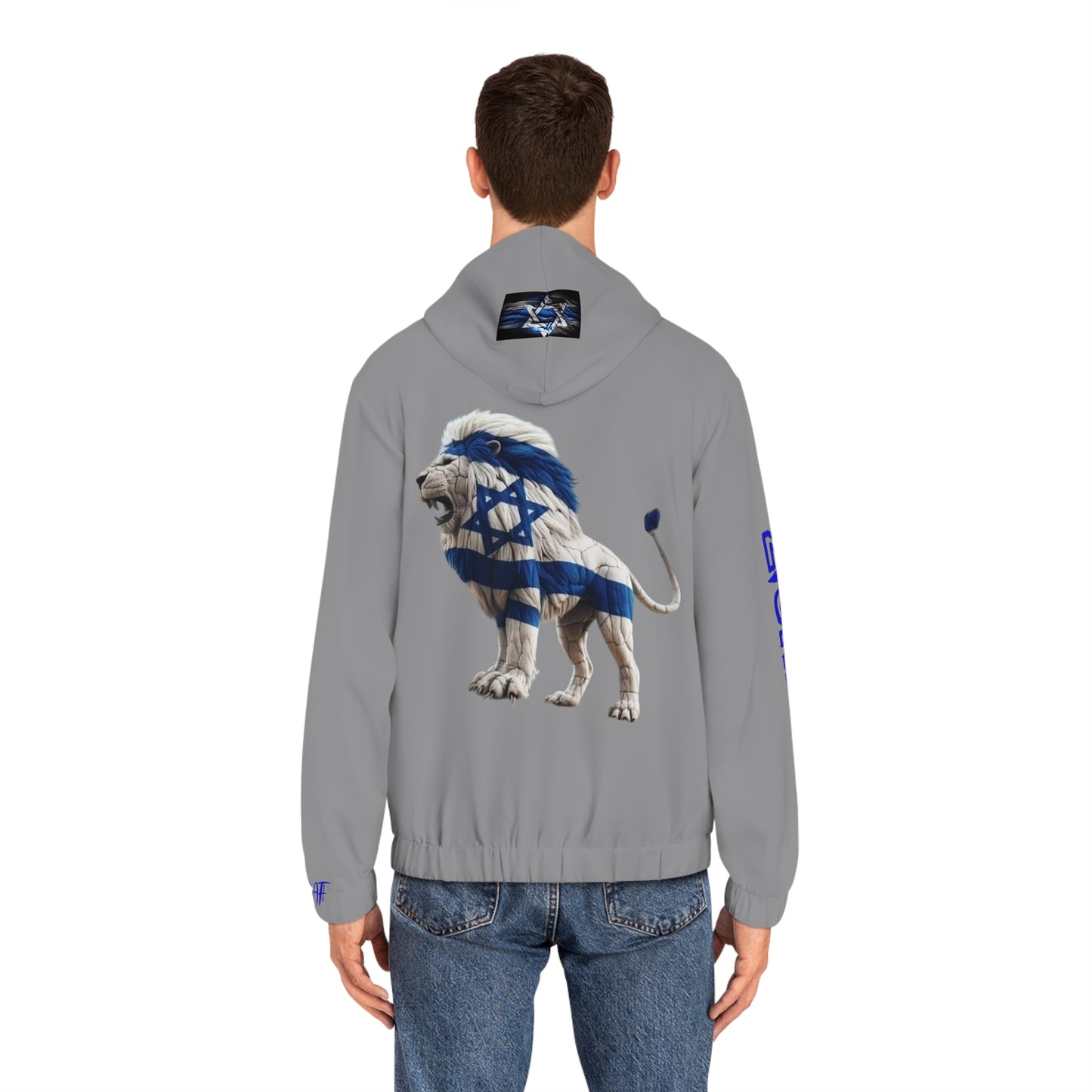 HOODIES Zionist AF Israel Lion Full-Zip Hoodie 2
