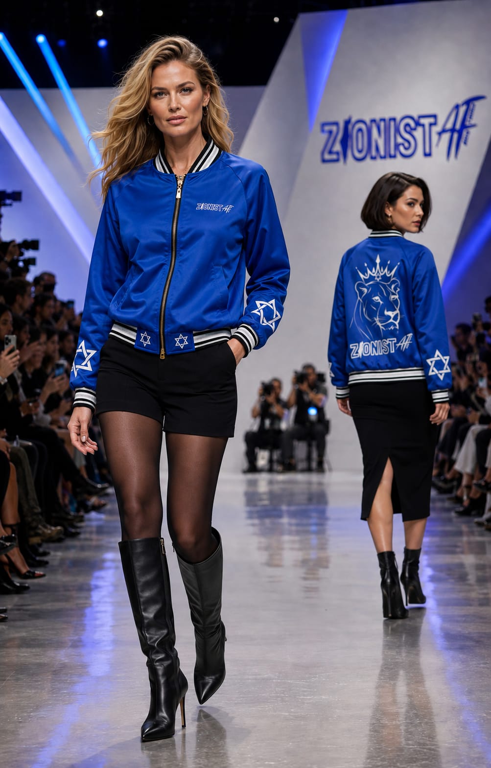 Zionist AF Women's Israel Lioness Varsity Jacket