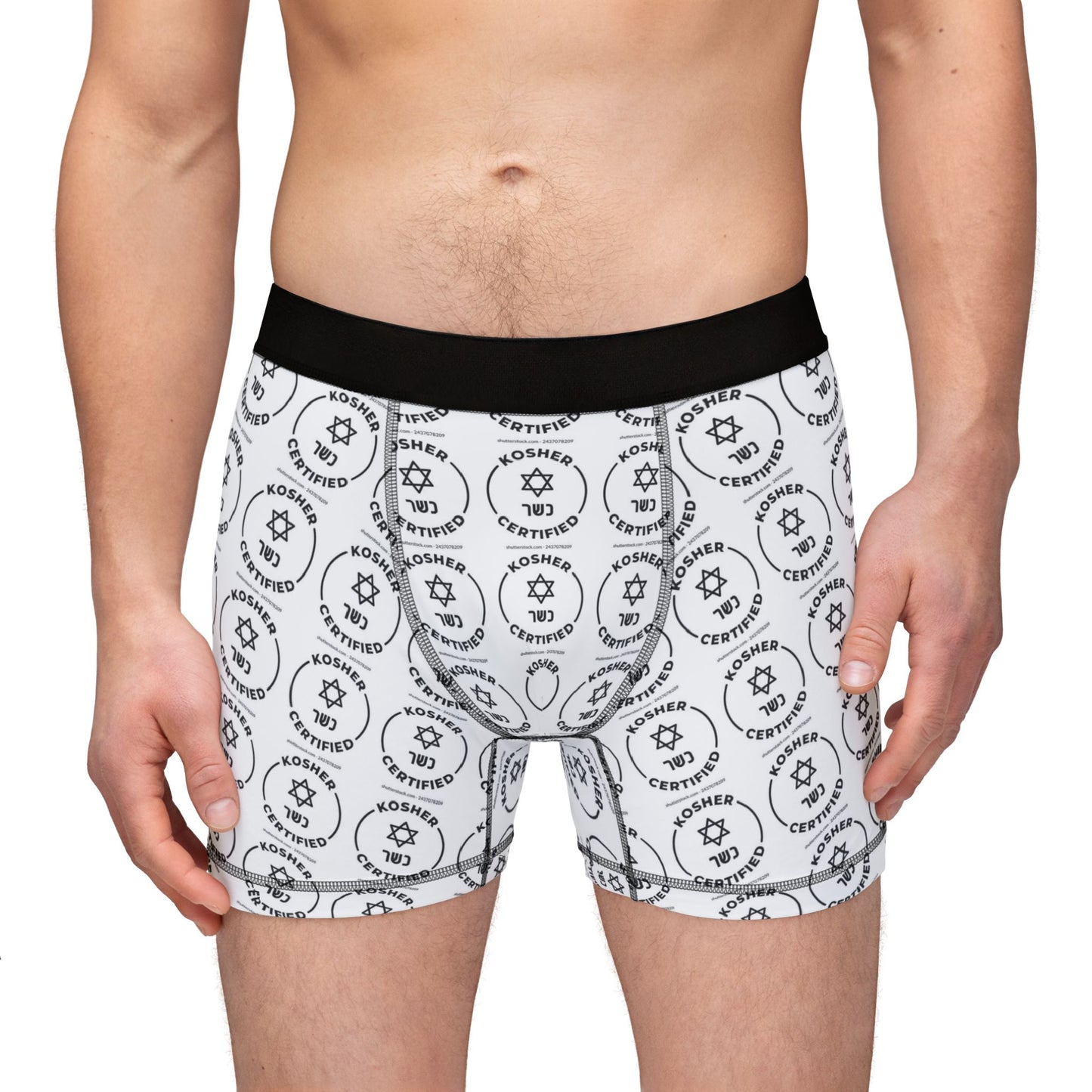 Zionist AF "Certified Kosher" Men's Boxer Briefs