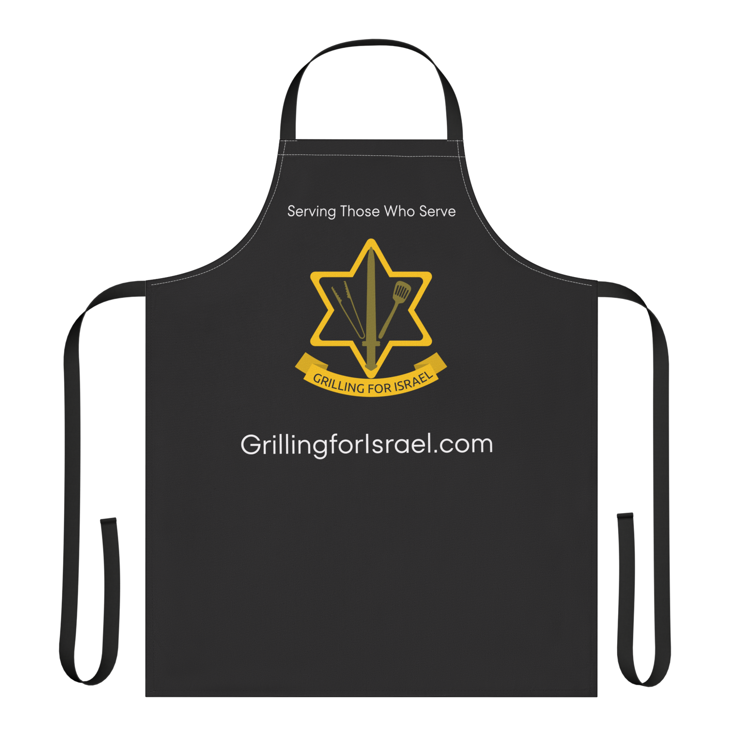 Grilling For Israel Apron by Zionist AF for all Grilling Enthusiasts, Cooking Gift, BBQ Accessory, Outdoor Cooking, Foodie Gifts