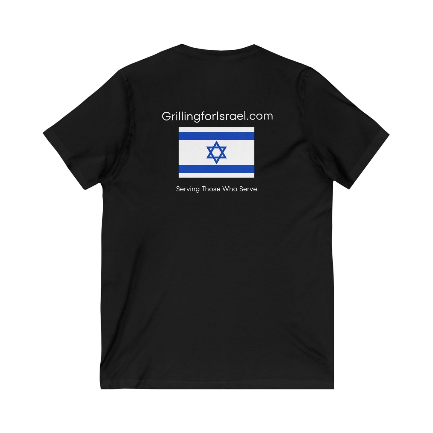 Grilling For Israel  V-Neck Tee by Zionist AF