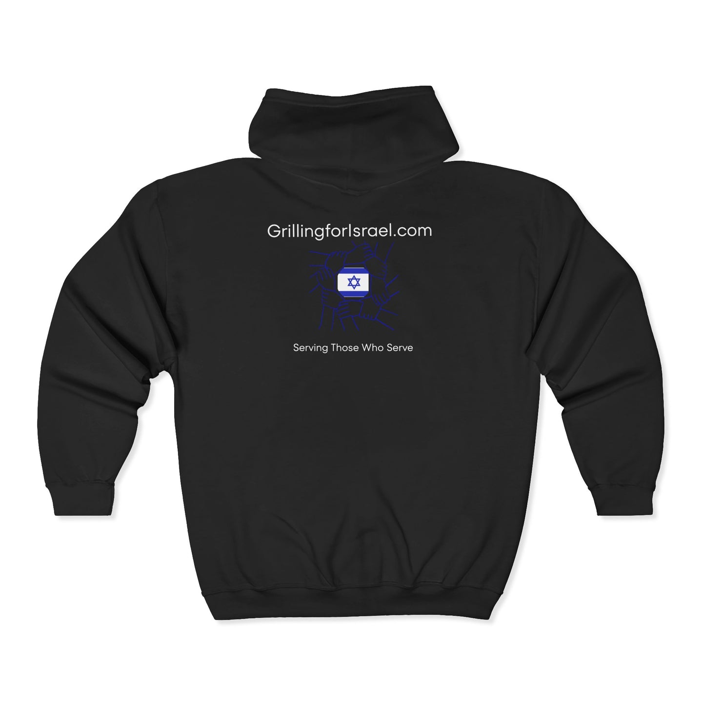 Grilling for Israel Zip-Up Hoodie