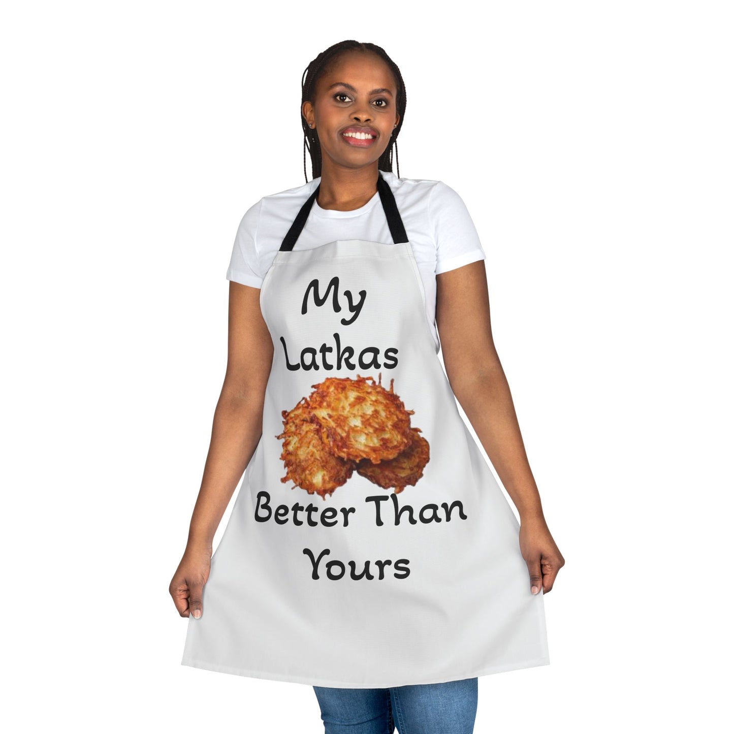 Hanukkah Latkas Apron by Zionist AF for all Grilling Enthusiasts, Cooking Gift, BBQ Accessory, Outdoor Cooking, Foodie Gifts