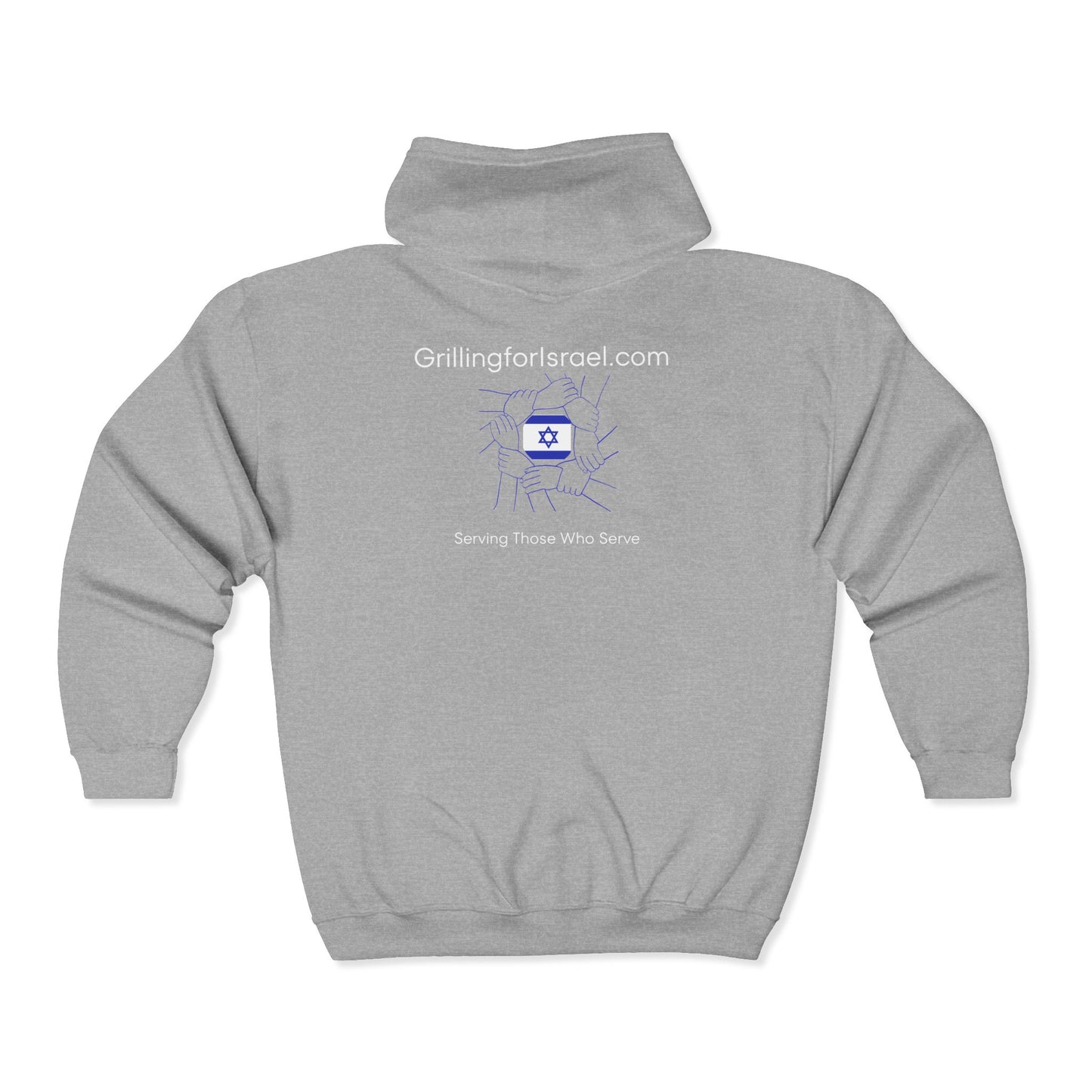 Grilling for Israel Zip-Up Hoodie