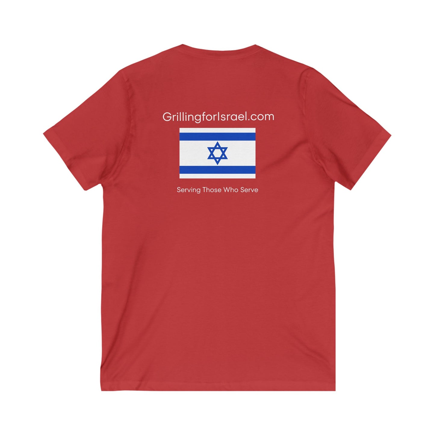 Grilling For Israel  V-Neck TeeZionist AF