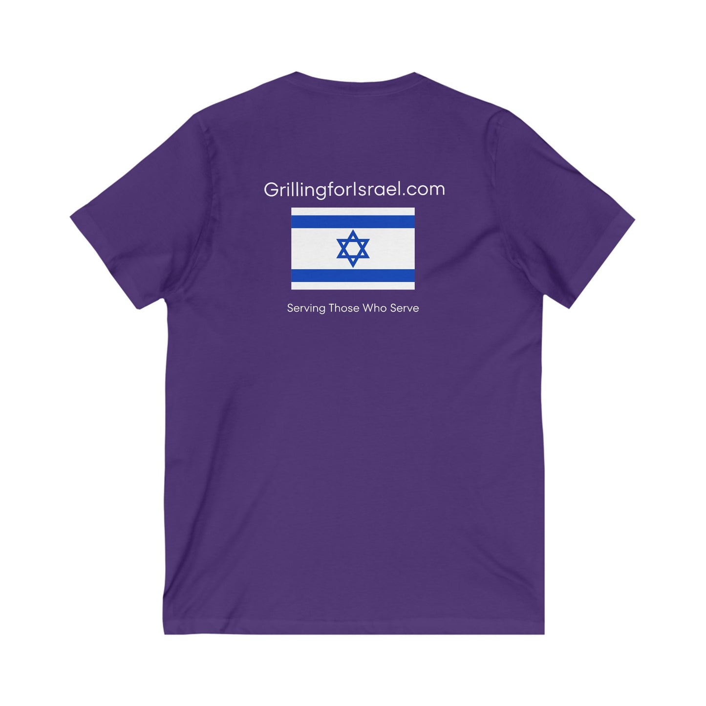 Grilling For Israel  V-Neck TeeZionist AF