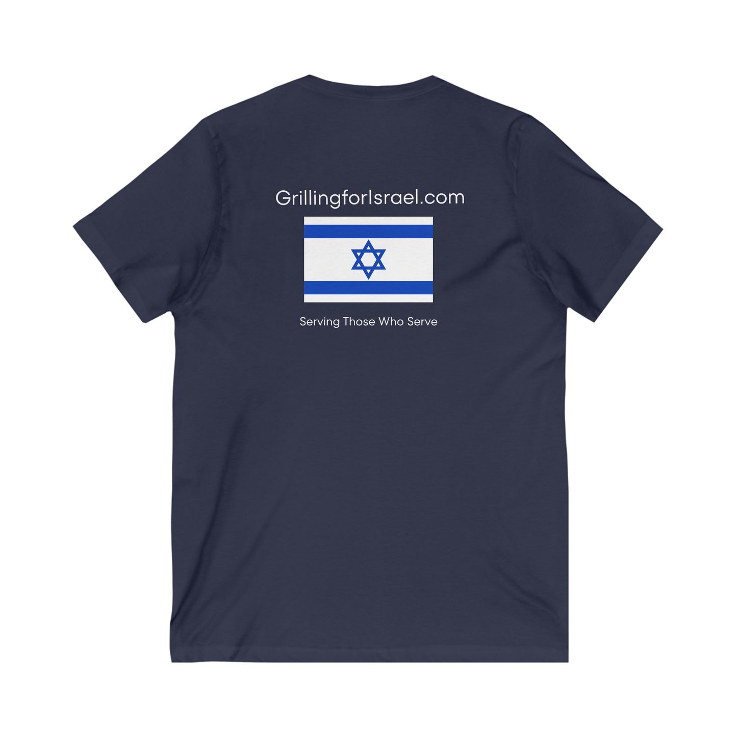 Grilling For Israel  V-Neck TeeZionist AF