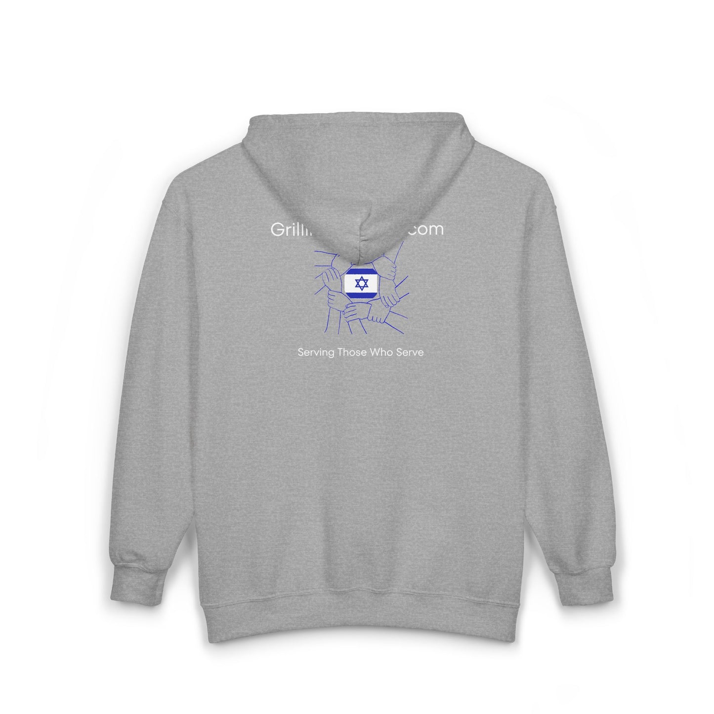 Grilling for Israel Zip-Up Hoodie