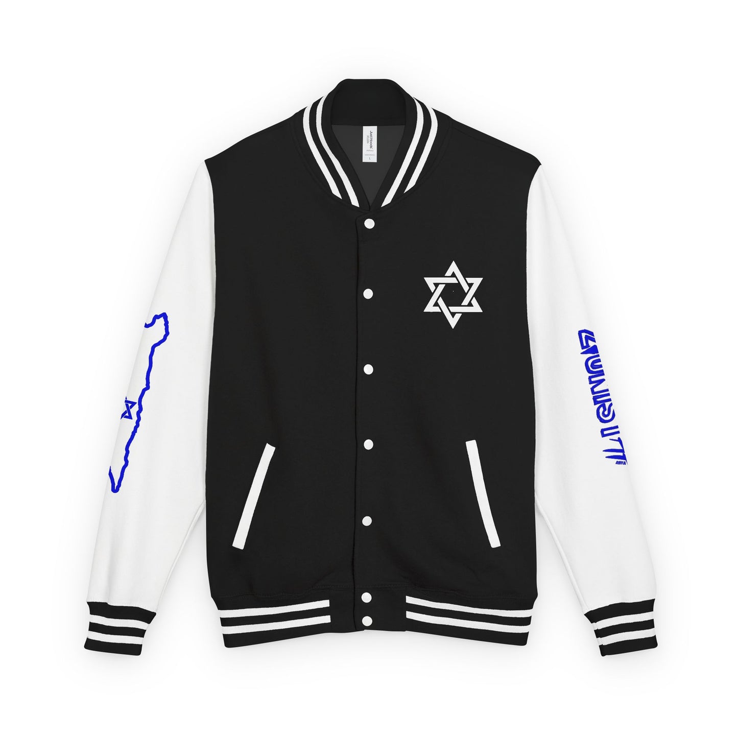 Zionist AF Letterman Jacket — Israel Flag & Lion Varsity Jacket version A
