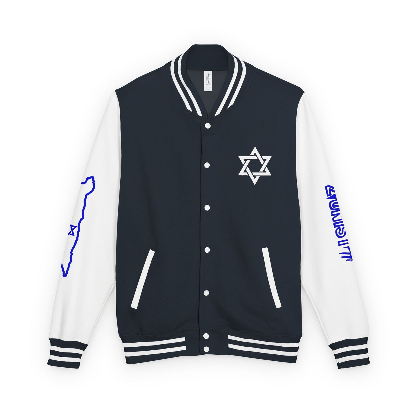 Zionist AF Letterman Jacket — Israel Flag & Lion Varsity Jacket version A