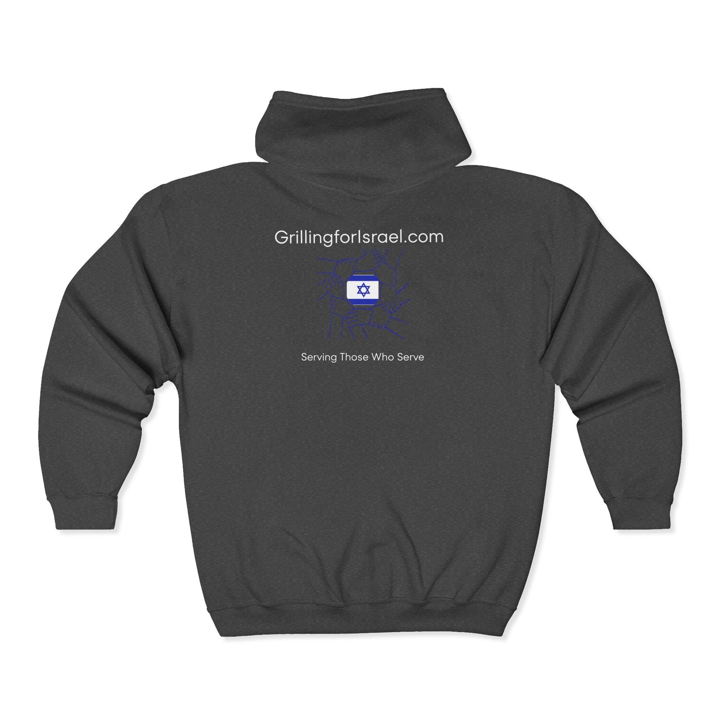 Grilling for Israel Zip-Up Hoodie