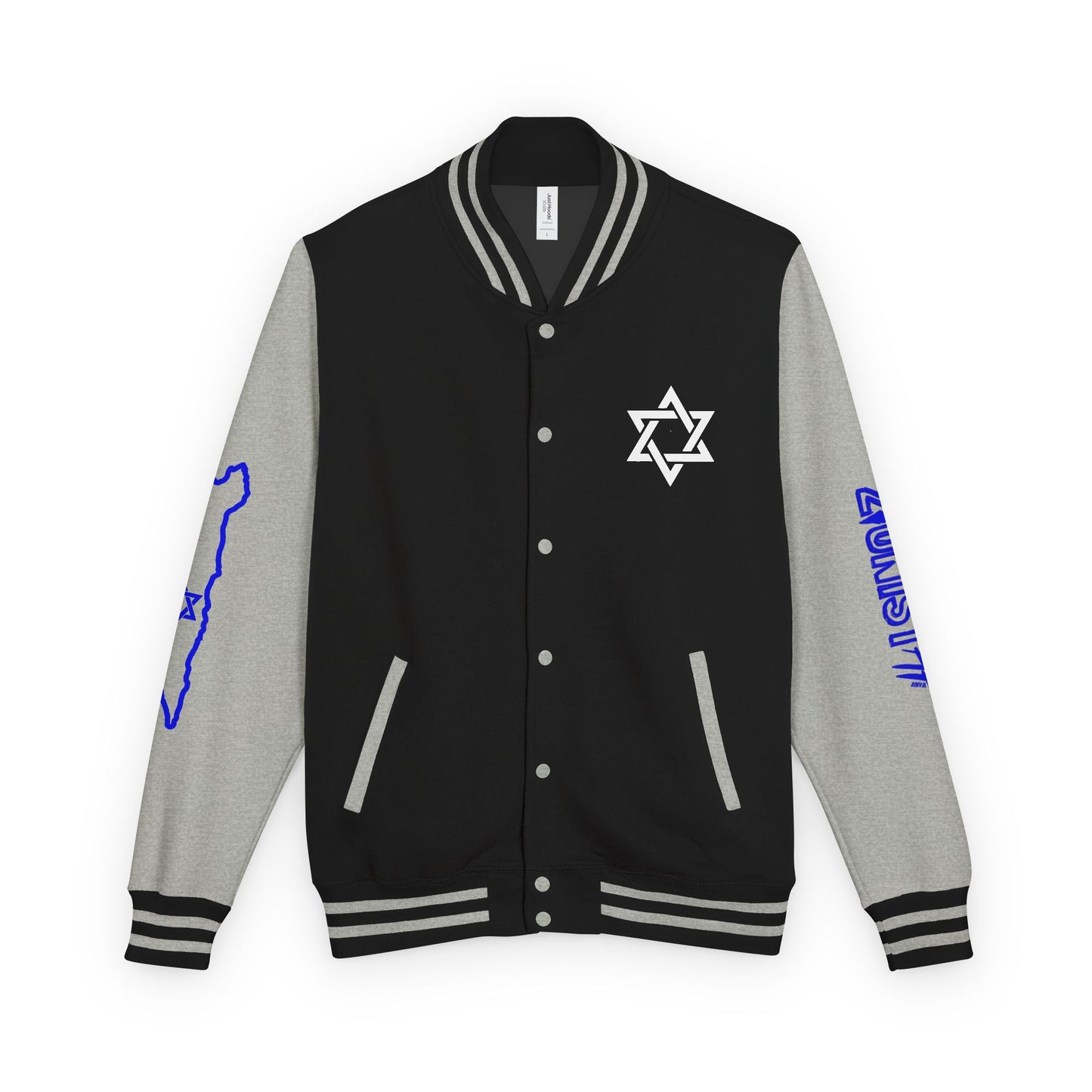 Zionist AF Letterman Jacket — Israel Flag & Lion Varsity Jacket version A