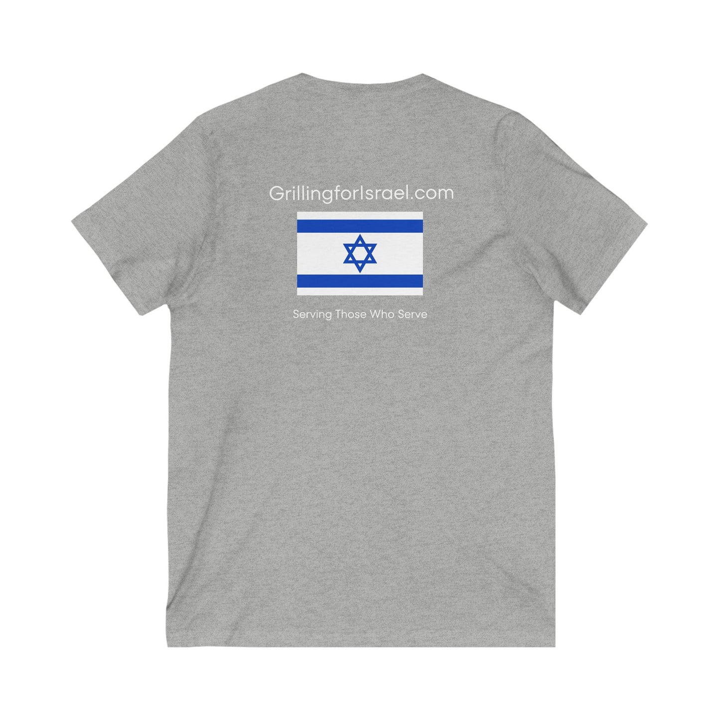 Grilling For Israel  V-Neck TeeZionist AF
