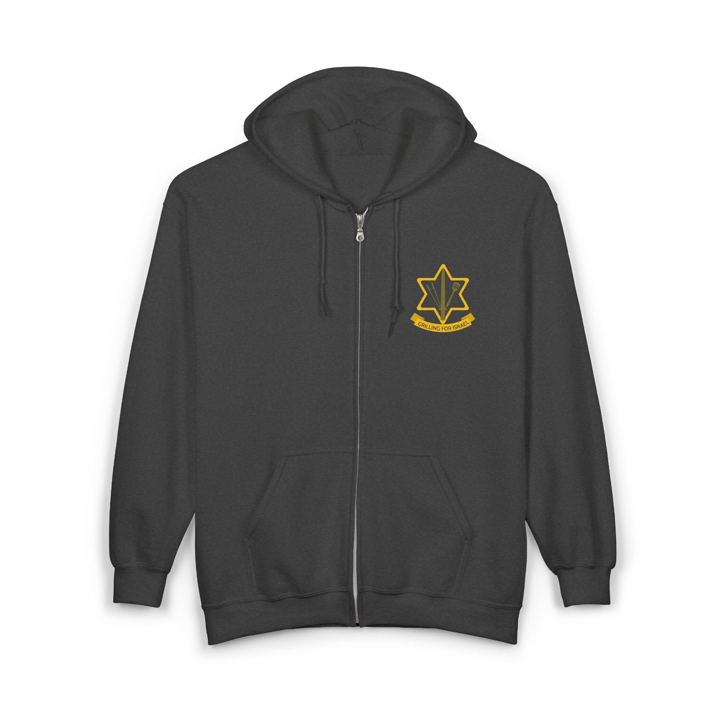 Grilling for Israel Zip-Up Hoodie