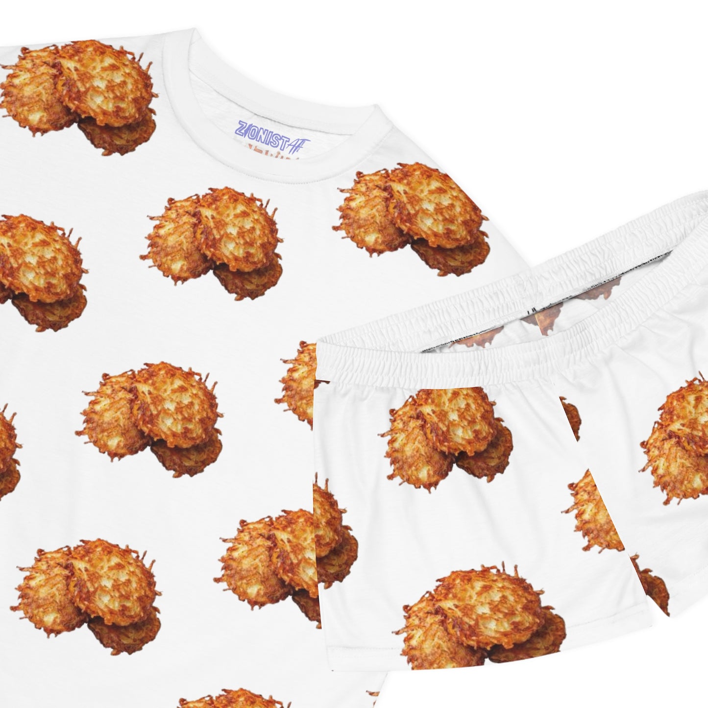 Women's Pajama Set with Fun Latka Design,  Relaxing Nightwear, Hanukkah Lounge Outfit, Gift for Her