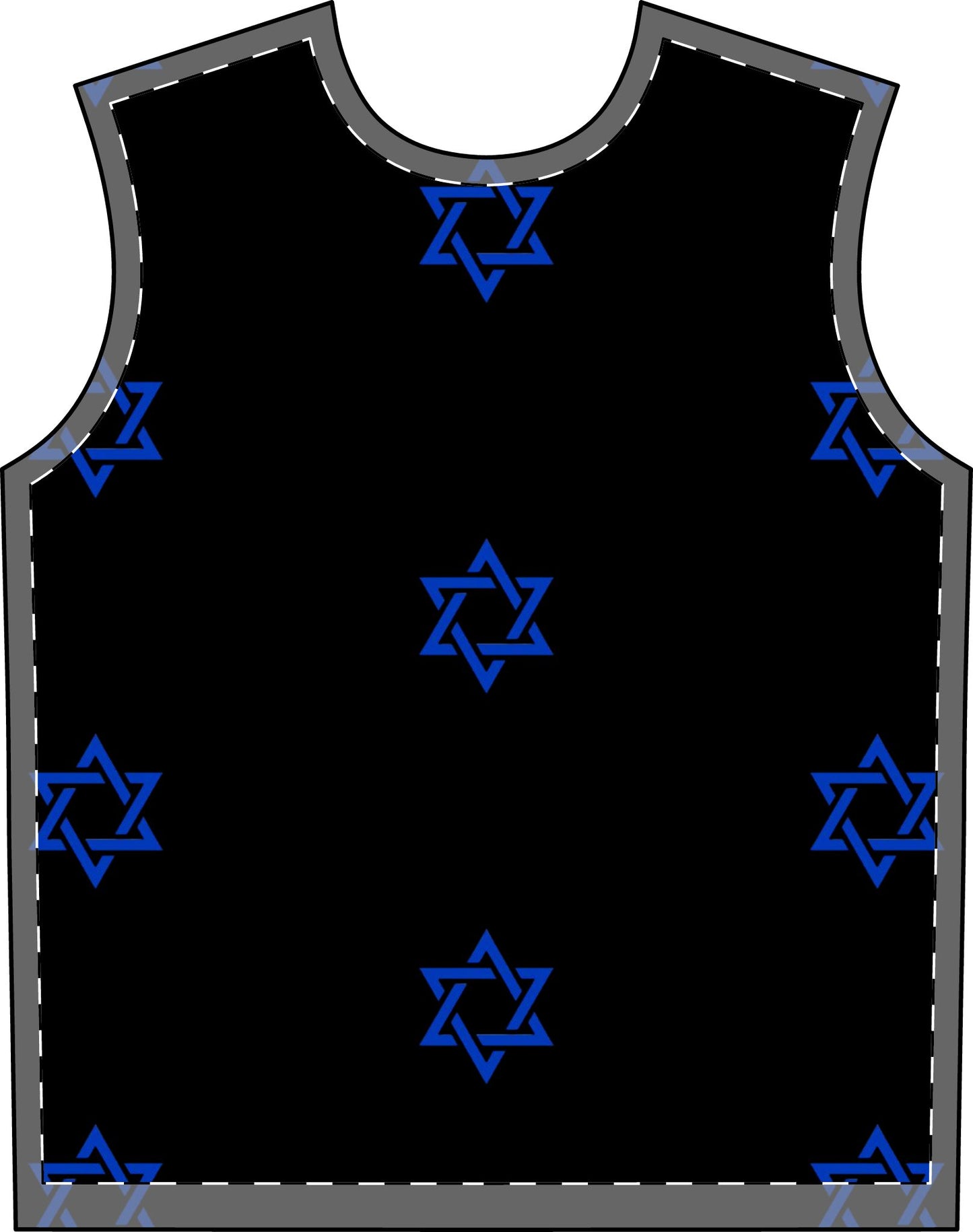 Men's Zionist AF Magan David Pajama Set (AOP)