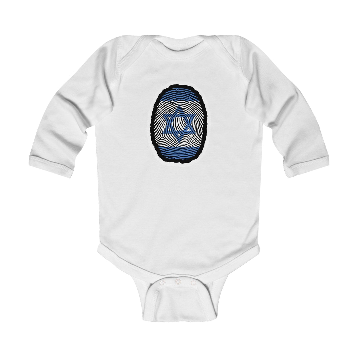 KIDS/INFANT Zionist AF "It's in my DNA/Fingerprint" Infant Long Sleeve Bodysuit