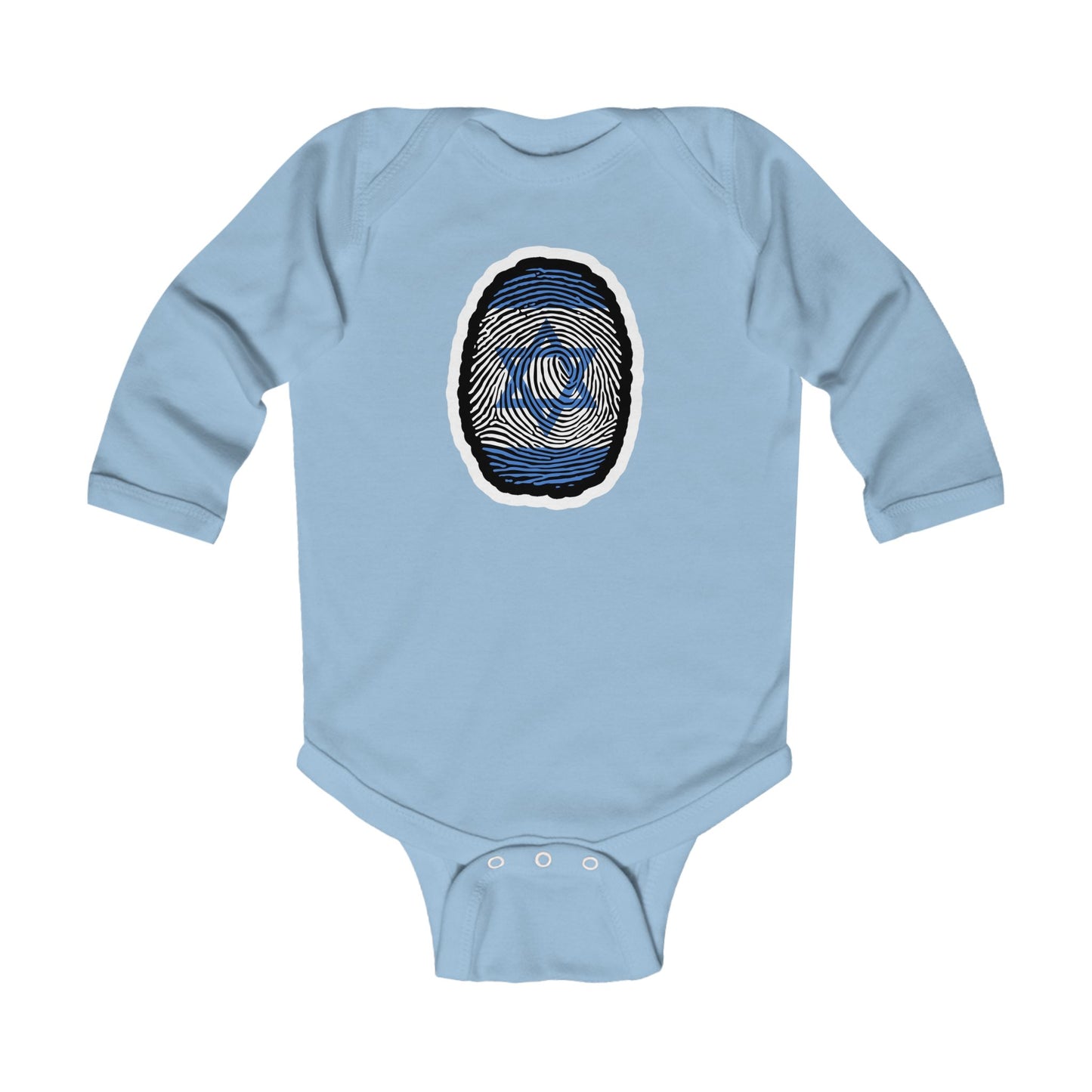 KIDS/INFANT Zionist AF "It's in my DNA/Fingerprint" Infant Long Sleeve Bodysuit