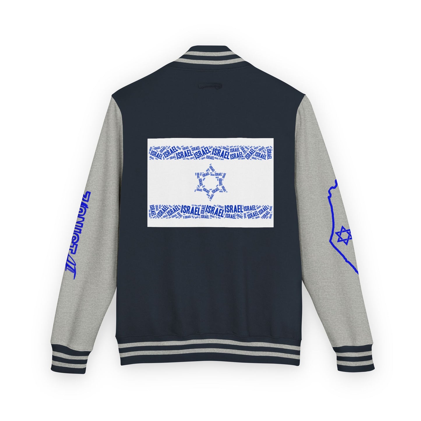 Zionist AF Letterman Jacket — Israel Flag & Lion Varsity Jacket version A