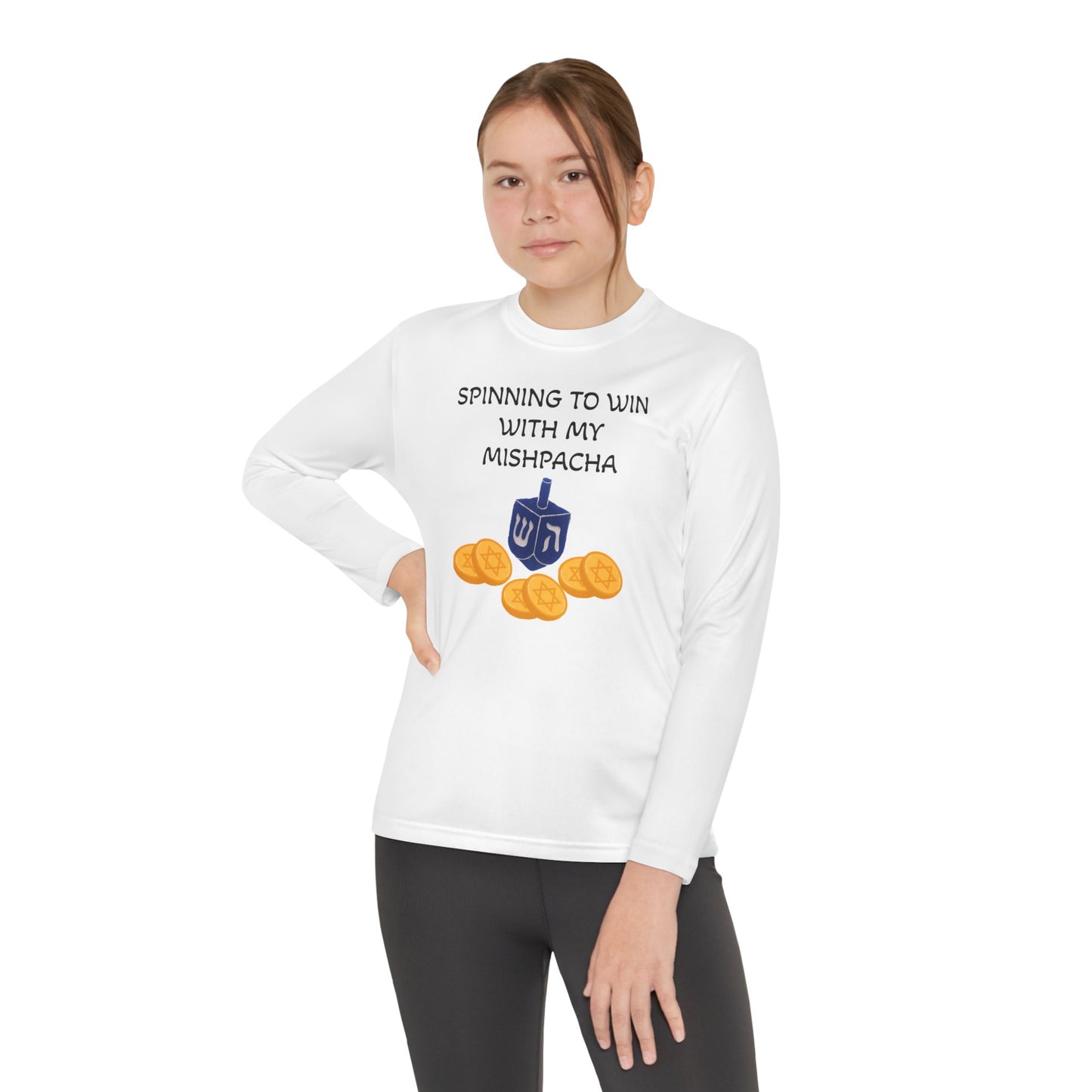 Hanukkah Kids/Youth Long Sleeve Matching Hanukkah PJ top