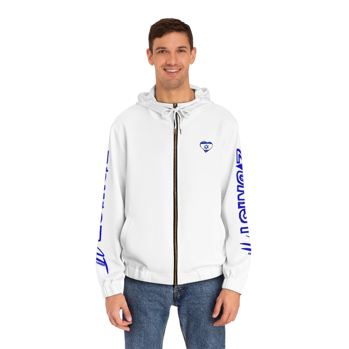 HOODIES Zionist AF  Israel Lion Full-Zip Hoodie